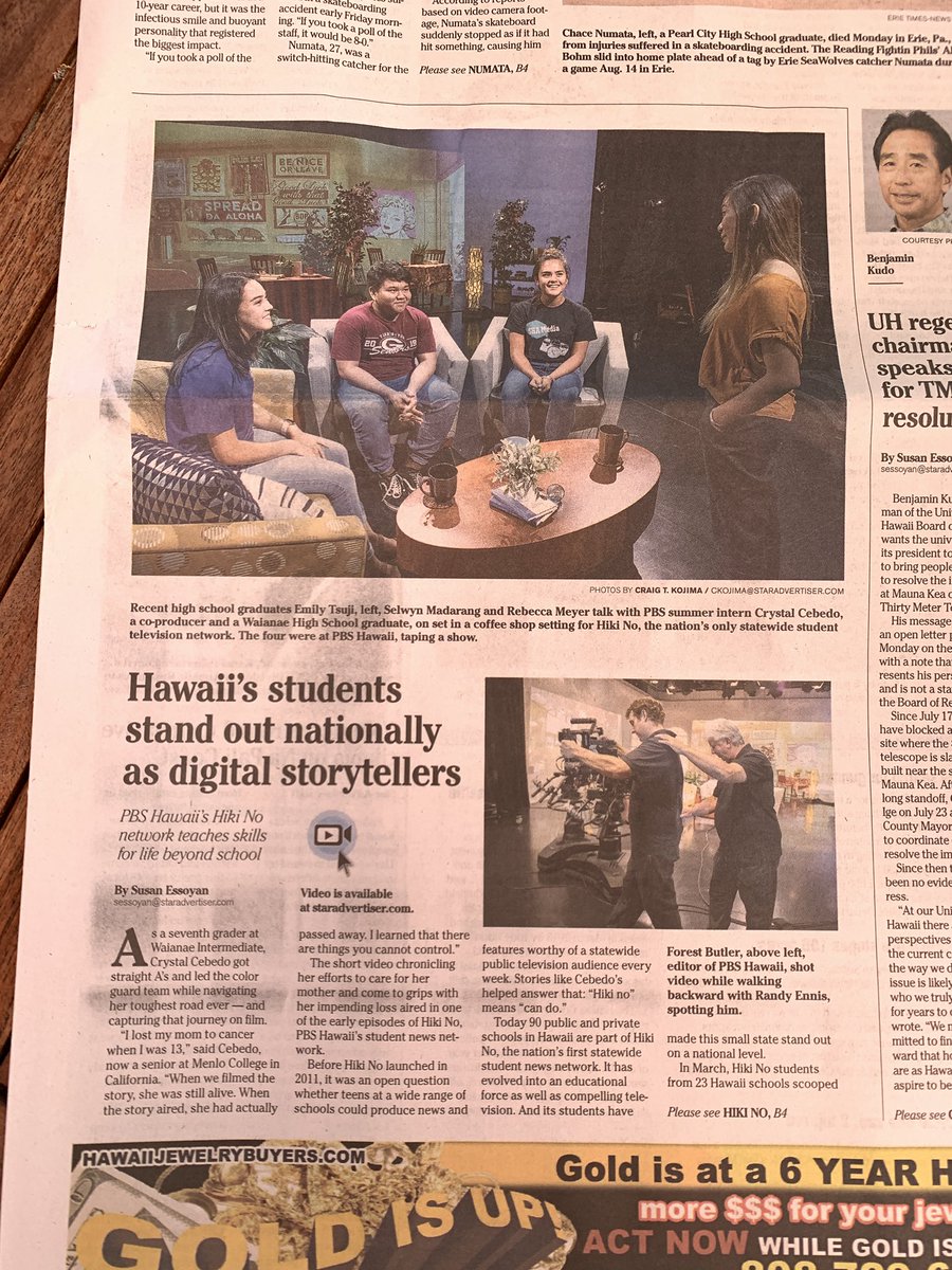 What an AWESOME <a href="/StarAdvertiser/">Star-Advertiser</a> headline/story to wake up to. Speaking for <a href="/hawaii/">Ryan Kawailani Ozawa</a> and <a href="/wearehawkmedia/">Hawk Media Productions</a>, the What School Could Be in Hawaiʻi podcast aspires to the high standards set by <a href="/pbshawaii/">PBS Hawai‘i</a> and @hikinocando!! <a href="/HIDOE808/">Hawai‘i Public Schools</a> #HI4PublicEd 🌈🐬
