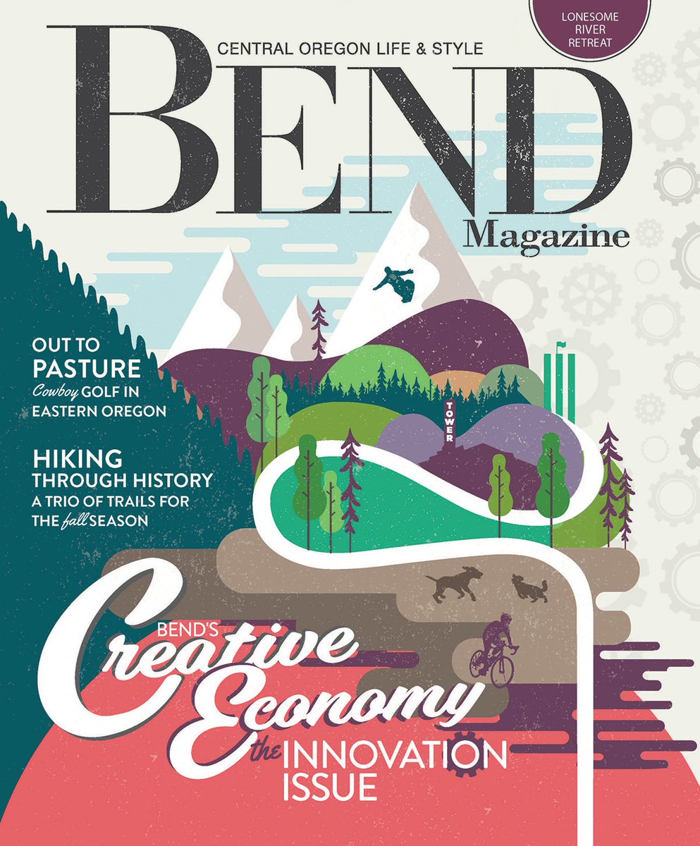 BendMag's tweet photo. Introducing the September/October issue of Bend Magazine, the Innovation Issue where we look at the people and businesses that are catalyzing Bend's next step. Pick up your copy on newsstands today! https://t.co/99xyYgGbTg