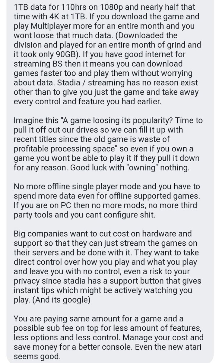 waruinerai's tweet image. &quot;In google, we care about gaming and player experience&quot;
Does it sound right? Can&apos;t wait for them to blame your IP for all the issues &amp;amp; screw you guys over. Take that shit out of the title, it can co-exist like VR but will never become the only mode of gaming to anyone. #UseBrain