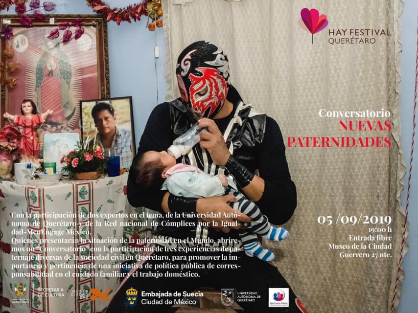 compliceseqMX's tweet photo. Conversatorio: Nuevas masculinidades

Jueves 5 de septiembre a las 19 horas en el Museo de la Ciudad de #Querétaro como parte del @hayfestival 

Con la participación de integrantes de la Red MenEngage México: Cómplices por la igualdad.

#EntradaLibre https://t.co/W1vKXMTBjE