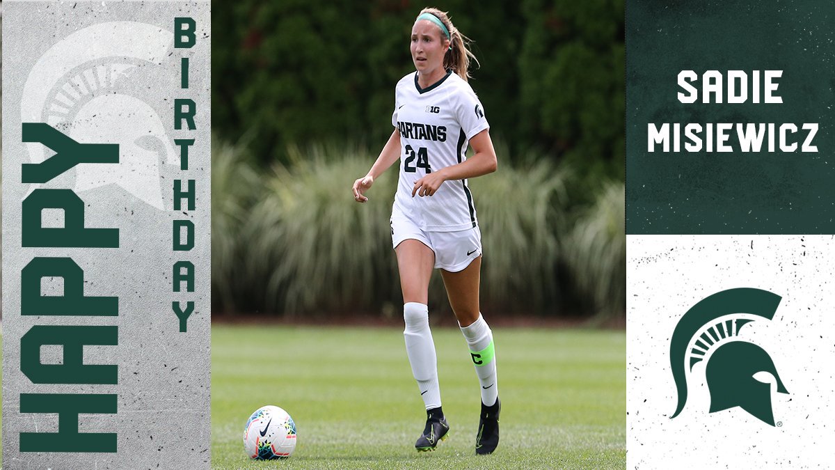 MSU_wsoccer's tweet photo. Happy Birthday to our senior midfielder Sadie Misiewicz!!! Enjoy your day! 🎂🎊 https://t.co/zvbBaGG5xB