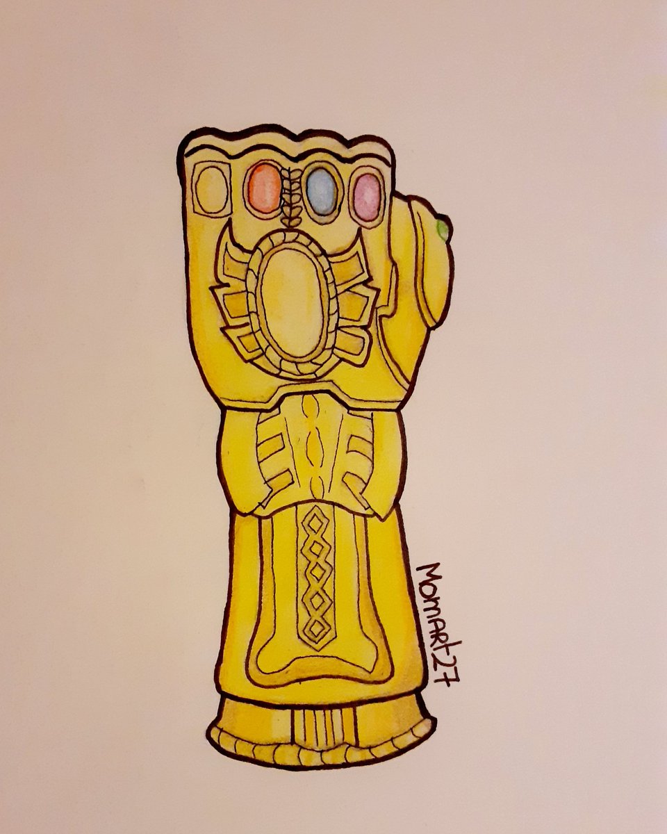 mercre1i's tweet photo. Thanos glove ! 😎👌 #thanosglove #Thanos #Avengers #infinitegauntlet #drawing #dessin #art #coloredpencildrawing https://t.co/NauuyaOwev