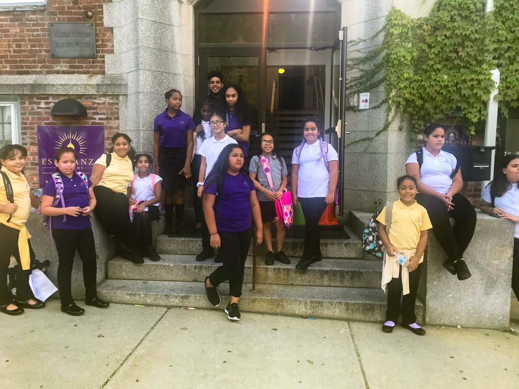 esperanzaacad's tweet photo. Day 1 is in the books here in Lawrence, but tomorrow we all head North to Lake Winnipesaukee. For the rest of the week we will be camping and exploring the outdoors at Camp Lawrence, run by the Merrimack Valley YMCA. I think everyone is both a little nervous and excited! https://t.co/9qrrf4tWMs