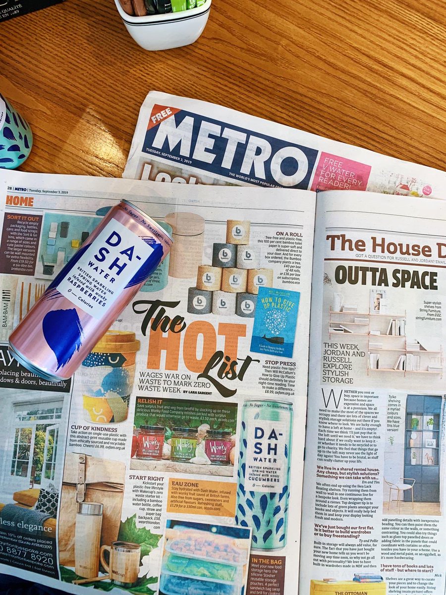 The Hot List wages war on waste to mark #zerowasteweek ♻️Thank you <a href="/LaraSargent1/">Lara Sargent</a> including us 💚 #believeinwonky #zerowate <a href="/MetroUK/">Metro</a>