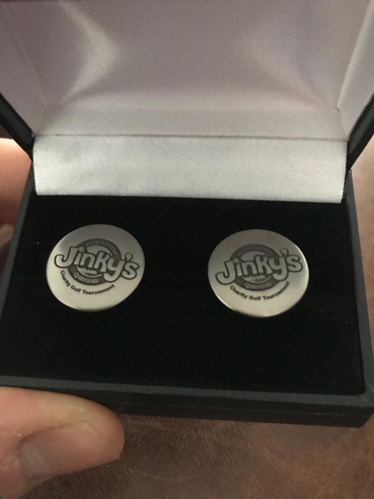 Jinky’s titanium cuff links arrived nice &amp; early for this years event 👍 looking the absolute business 👍