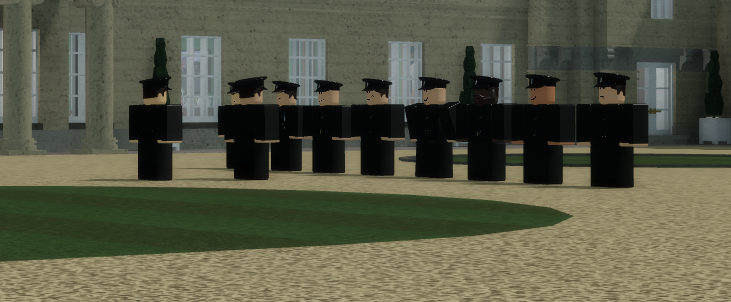 RIC_Roblox's tweet photo. The Inspector General held an Inspection today at Hillsborough Castle. The Assistant Inspector General announced the new CPU qualification. The Inspector General announced that he hopes this a new chapter for higher numbers of attendance. https://t.co/bLtyKjunVc