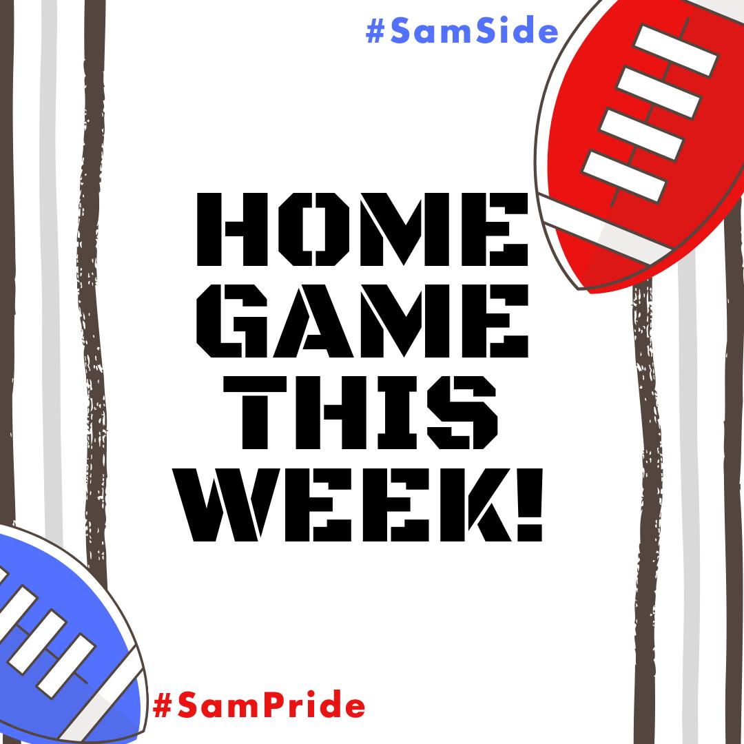 shhsalumni's tweet image. HOMECOMING is this Friday night 9/6! ❤️🏈💙 7:30PM @ Wilemon Field (SHHS) vs. Lewisville #SamSide #SamPride