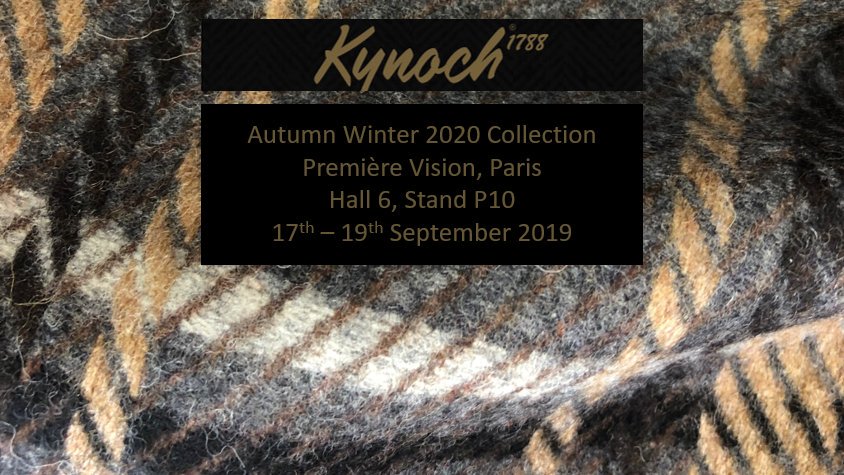 Kynoch1788's tweet photo. Our new #AutumnWinter 2020/21 cloth collection is showcasing @wearepremierevision 17-19th Sept, Hall 6, Stand P10. Make an appointment +44 (0)1274 655900 or office@kynoch1788.com
#kynoch1788 #newseason #aw2020 #autumnwinter2020 #woveninengland #premierevision #premierevisionparis https://t.co/cZDKp2JBtI
