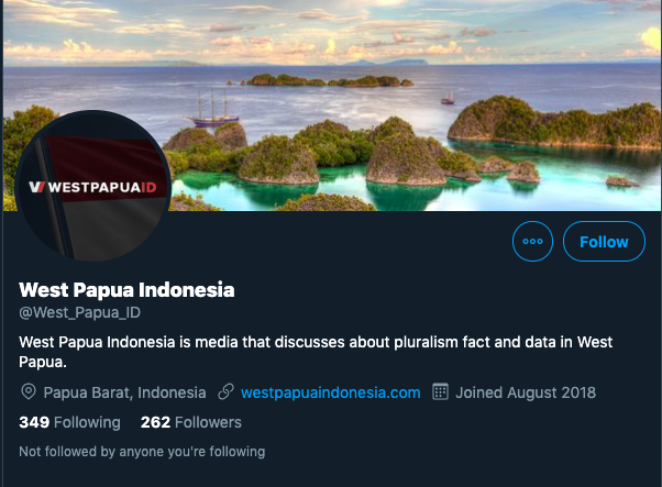Another account  @West_Papua_ID, has more reach. Its  @YouTube acc has 846 subs,  @facebook 152k,  @instagram 10.3k. A number of accounts in this network are using variations of West Papua & ID in their names. But let’s dig into some of  @West_Papua_ID posts a bit more.