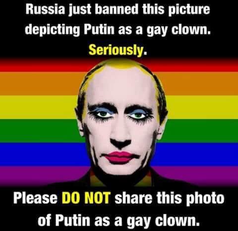 mjradio1111's tweet photo. @VladimirPutin_R #Putin #PutinGayClown #PutinsPuppet @realDonaldTrump @POTUS https://t.co/9RZBiq7fIC