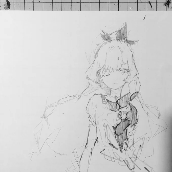ラフだけでも進めた方がいいよとの神のお告げ。 