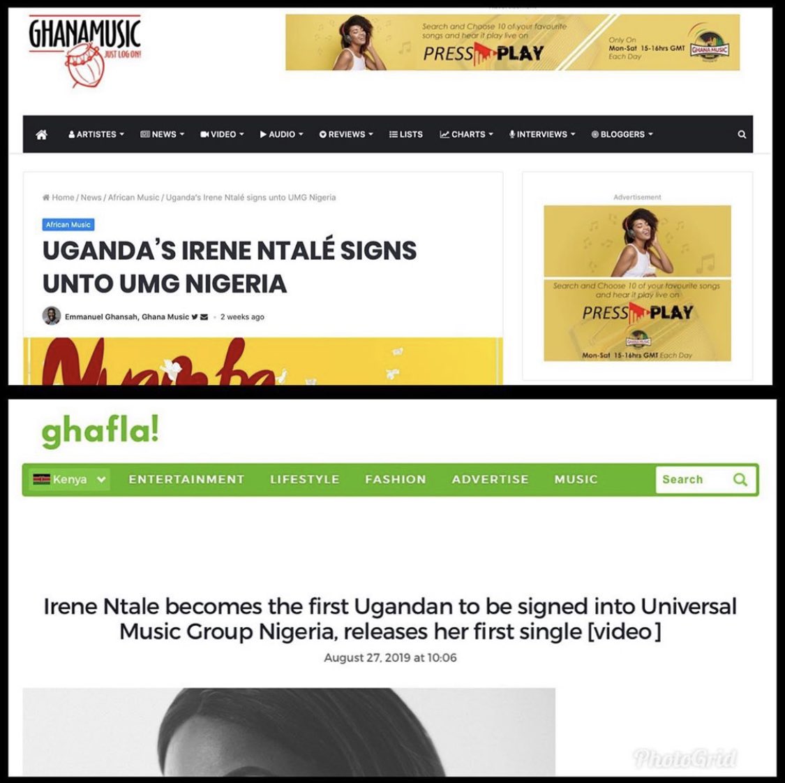 BWLAgency's tweet photo. New music x New relationships! 

Ugandan Afro-Pop pioneer singer songwriter @Irenentale was recently added to the Universal Music Group Nigeria’s roster @UMGNigeria 

She also released an amazing new single, ‘Nyamba’. This is her first official single with UMG! https://t.co/kSVSsJ0EXx