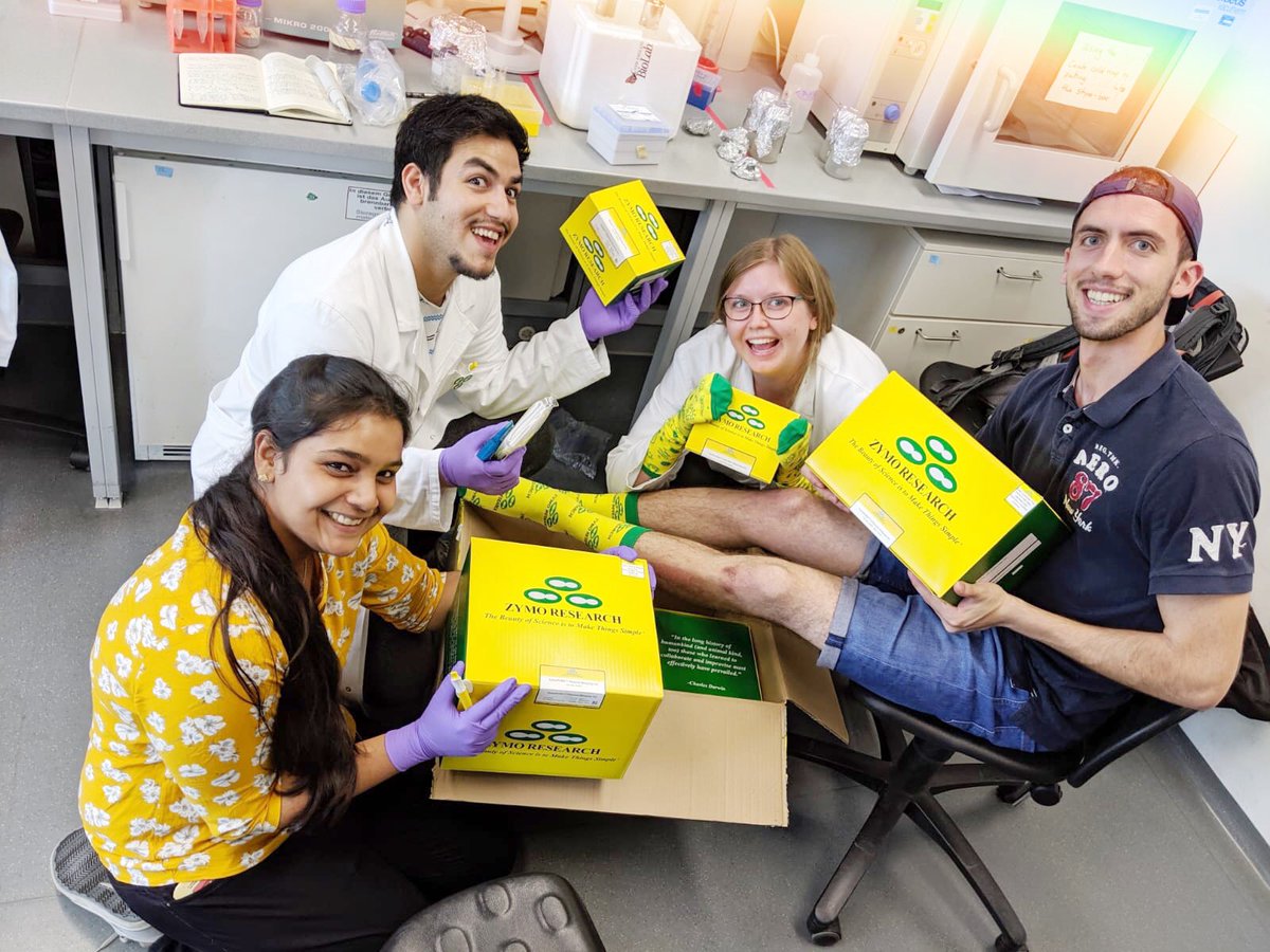 Tons of miniprep from Zymo Research😍 And even more - cool socks, bags, and stationery! Thank you <a href="/ZymoResearch/">Zymo Research</a> for the sponsorship and your mission that definitely has a positive impact on the biomedical field contributing to the greater good of humanity🔝
⠀