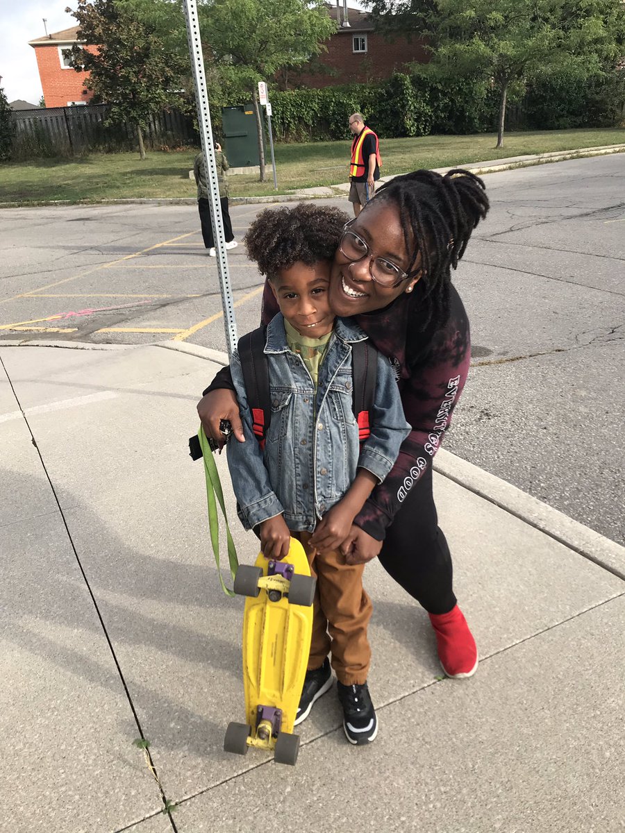 MediaTechBrit's tweet photo. Wow! Is someone cutting onions?!! Whew! So excited and emotional about welcoming my big boy into a new school year. JK! Here he comes! https://t.co/wUgrKapC5J