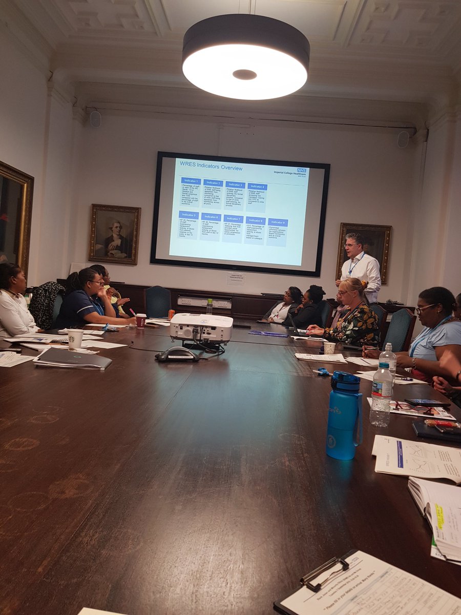 phillip_miriam's tweet photo. Kevin Croft presenting to BAME N&amp;M network  on  WRES report and actions taken to address  the gaps of BAME staff  to be less likely to be appointed to senior positions and more likely to be disciplined. @Imperialpeople @winn @repmes @MitraB95 @noninyathi #imperial BAME https://t.co/CCF5JxYxSm