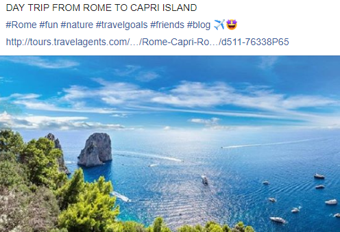 TravelAgentscom's tweet photo. DAY TRIP FROM ROME TO CAPRI ISLAND

#Rome #fun #nature #travelgoals #friends #blog ✈️🤩

https://t.co/8BLlFceXNx https://t.co/QexT85X1pK