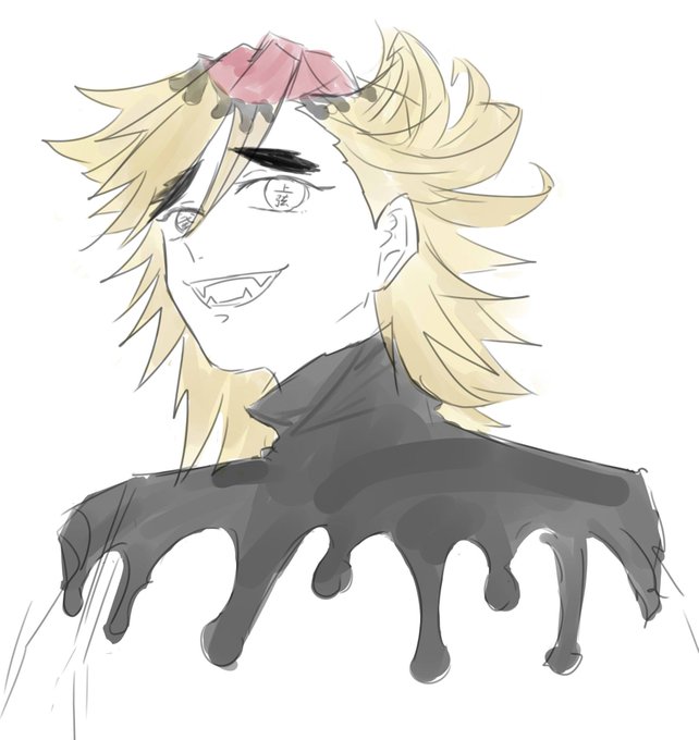 蓮@うらさんがTwitterに投稿した童磨(鬼滅の刃)のイラスト。