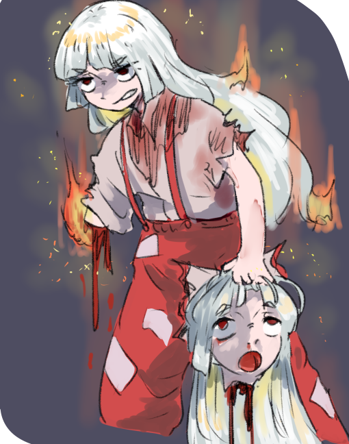 #R18G 蓬莱人の戦う姿 