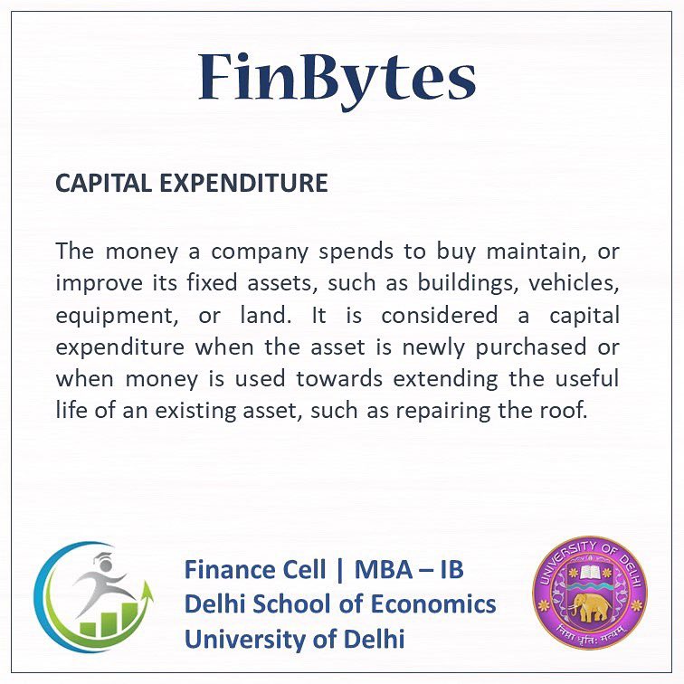 financecelldse's tweet photo. FinBytes 2019
Words of the day
#finbytes #finance #financecell #dse #delhiuniversitynorthcampus #financewords #financedictionary https://t.co/8wm2FIzfiz