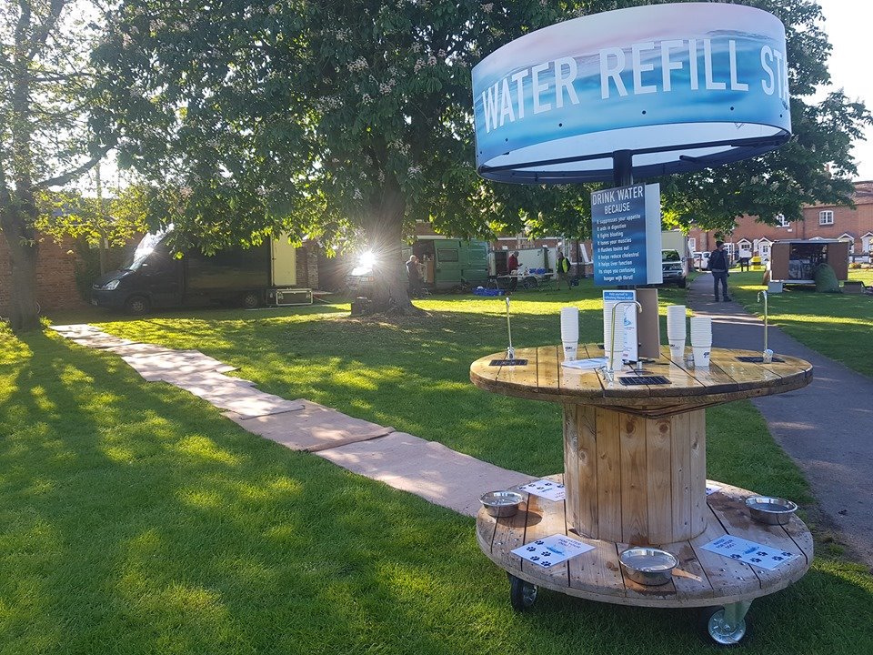 CleanMachineLtd's tweet photo. The Water Refill Stations were a great success at the Bunkfest, festival-goers and dogs rehydrated without resorting to single-use plastic! Get in touch if you could use these, we can advise &amp; maybe assist with hire or manufacture. #singleuseplastic #oceanpollution #plasticfree https://t.co/u6ocp5CcXq