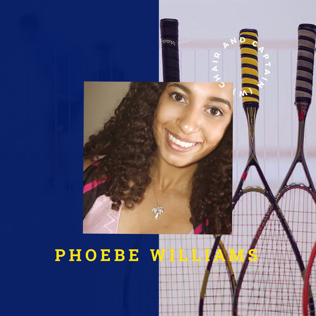 BrunelSquash's tweet photo. This is Phoebe - our Chair and Women’s Captain! She’s a 2nd Year Law student and is looking forward to the squash socials and matches! 

#squash #teambrunel #bruneluniversitylondon #bruneluniversity #brunelsport @TeamBrunel @ActiveatBrunel  @bruneluni @brunelstudents https://t.co/nIM3tjULsx