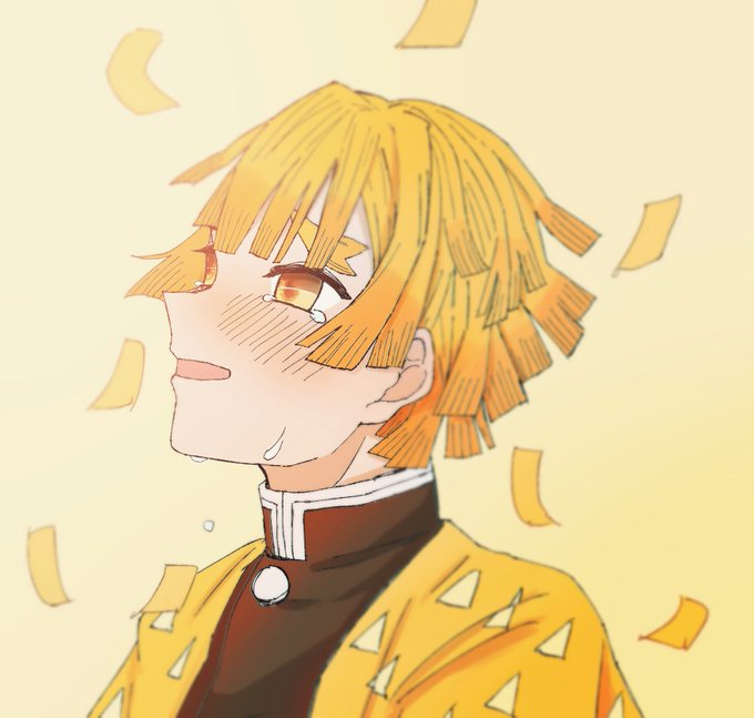 あ〜るさんがTwitterに投稿した我妻善逸(鬼滅の刃)のイラスト。