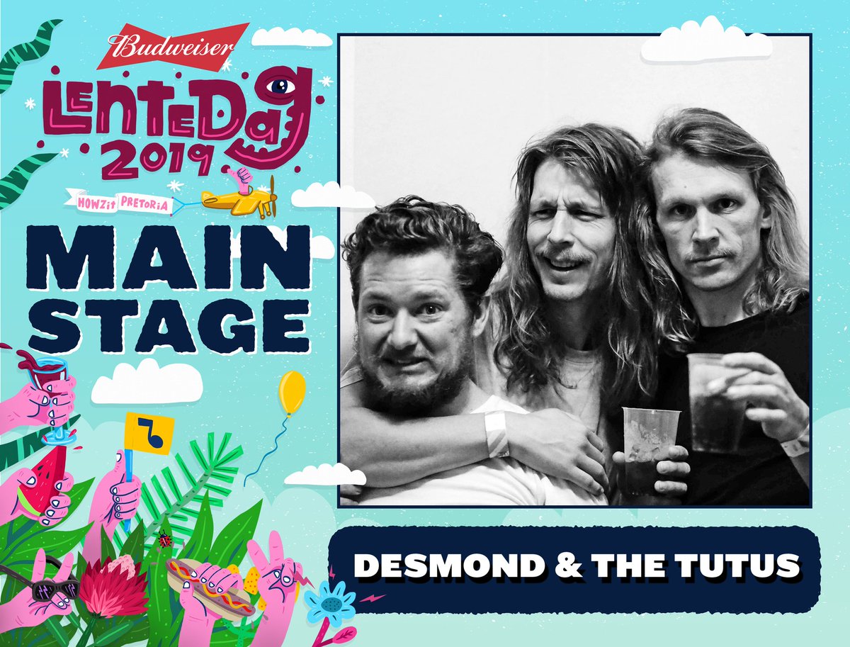 PretoriYAS!😎
The boys are back in town for a little Spring fling!😉 Who's ready to jam with <a href="/DesmondandTutus/">Desmond and the Tutus</a>?🙌

Ticket link: bit.ly/2Y3ii9L
Event link: bit.ly/2SlAExp

#Lentedag2019