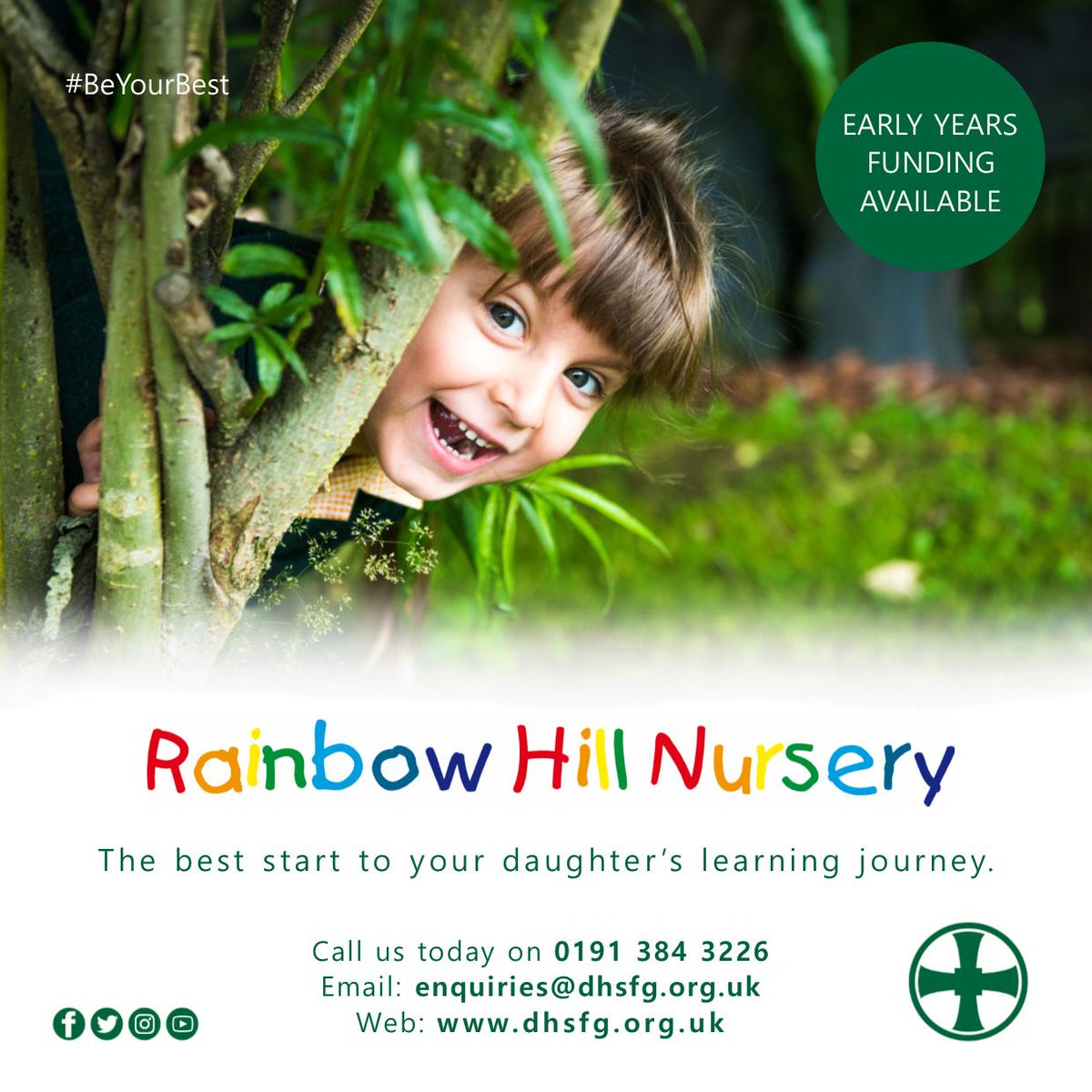 Looking for a nursery to provide your daughter with the best start to her learning journey? Come and visit us ⬇️ #BeYourBest #nursery #durham #countydurham