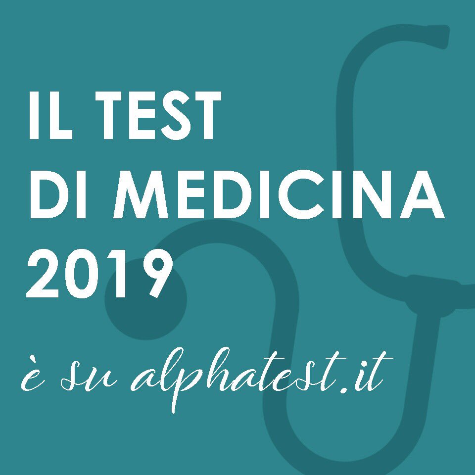 alpha_test's tweet image. Le domande del #TestMedicina sono ora online sul nostro sito!
alphatest.it/Test-di-ammiss…
#finoallultimacrocetta