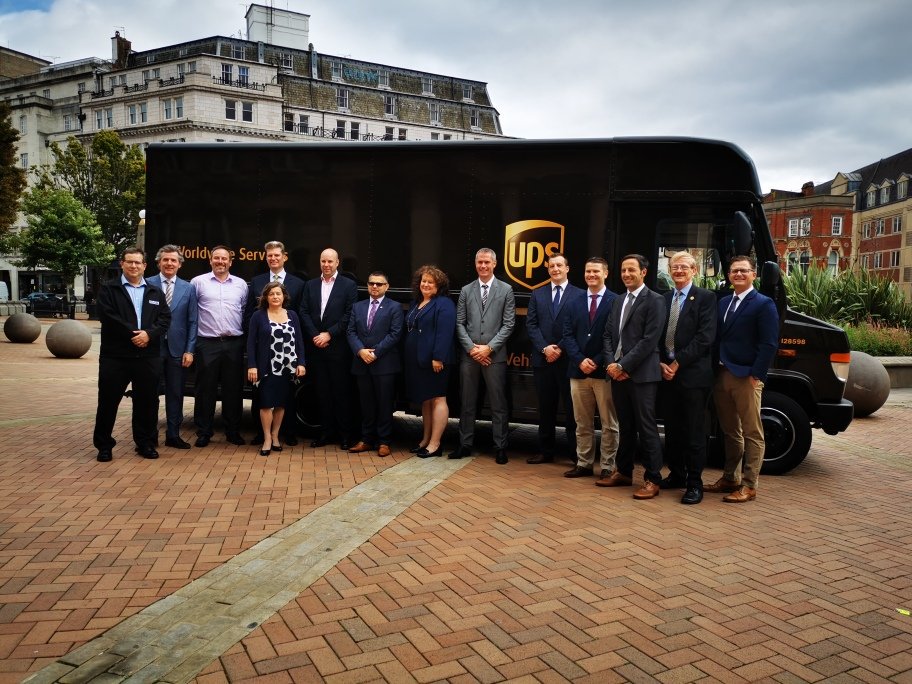 UPS_UK's tweet photo. Last week we had some exciting news to reveal! We are now happy to announce the launch of our range-extended electric vehicles (REEVs), serving Birmingham. This is part of our latest collaboration with @Tevva_EV. Read more here: https://t.co/L1E7BdeXTf https://t.co/Q0Uz2rM89M