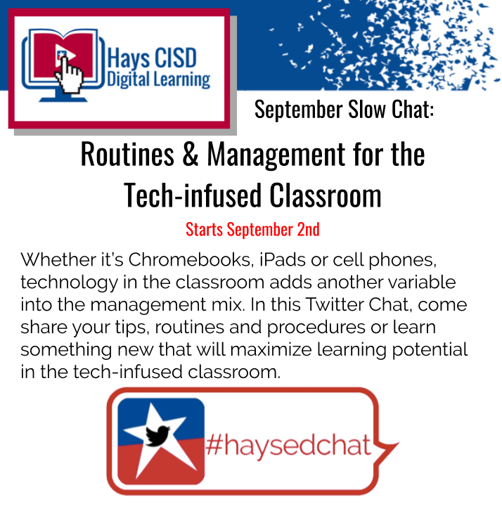 erod129's tweet photo. Be on the lookout, #Haysedchat, slow chat begins today! We have an exciting topic that is perfect for this time of year. I look forward to lots of great tips and examples of systems that our #HaysHeroes have in place. https://t.co/VxG783mHns