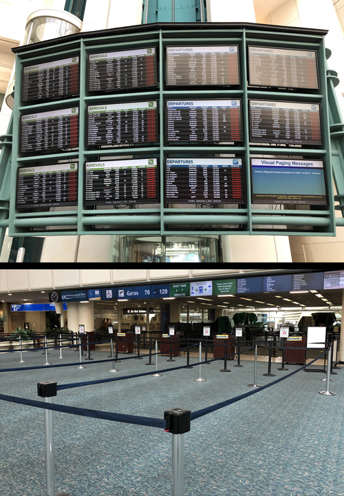 ALL FLIGHTS CANCELED: Orlando International Airport (MCO) looks like a ghost town today, as all flights are canceled due to Hurricane Dorian. The storm is moving slowly northwestward.

LATEST FORECAST: bit.ly/2lU99id