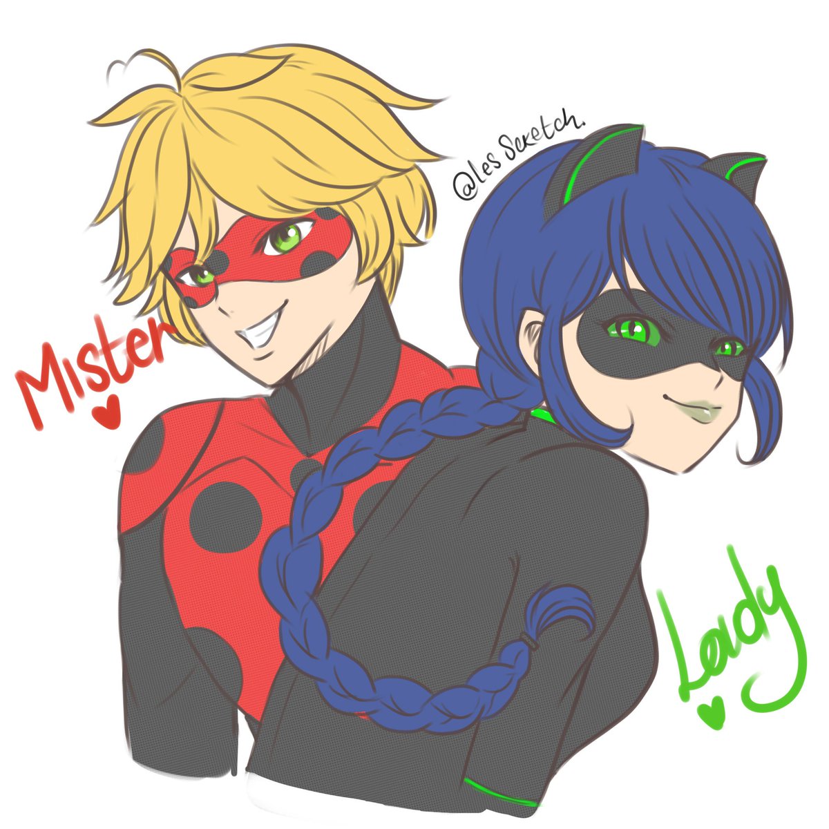 LesScketch's tweet photo. Mister🐞 &amp; Lady🖤
#MLBS3Spoilers #reflekdoll #MiraculousLadybug https://t.co/MSysBISDNM