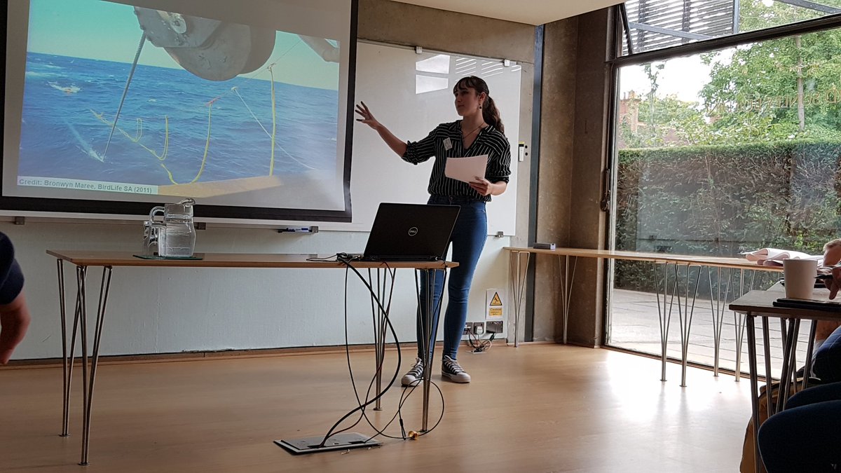 Splashleeigh's tweet photo. @JenniferRasal from @MSCecolabel tells #conservoptimism how the MSC certified hake fishery has reduced bird by catch by up to 95%. A 'reel' story of change! https://t.co/EGZBGfqFGK