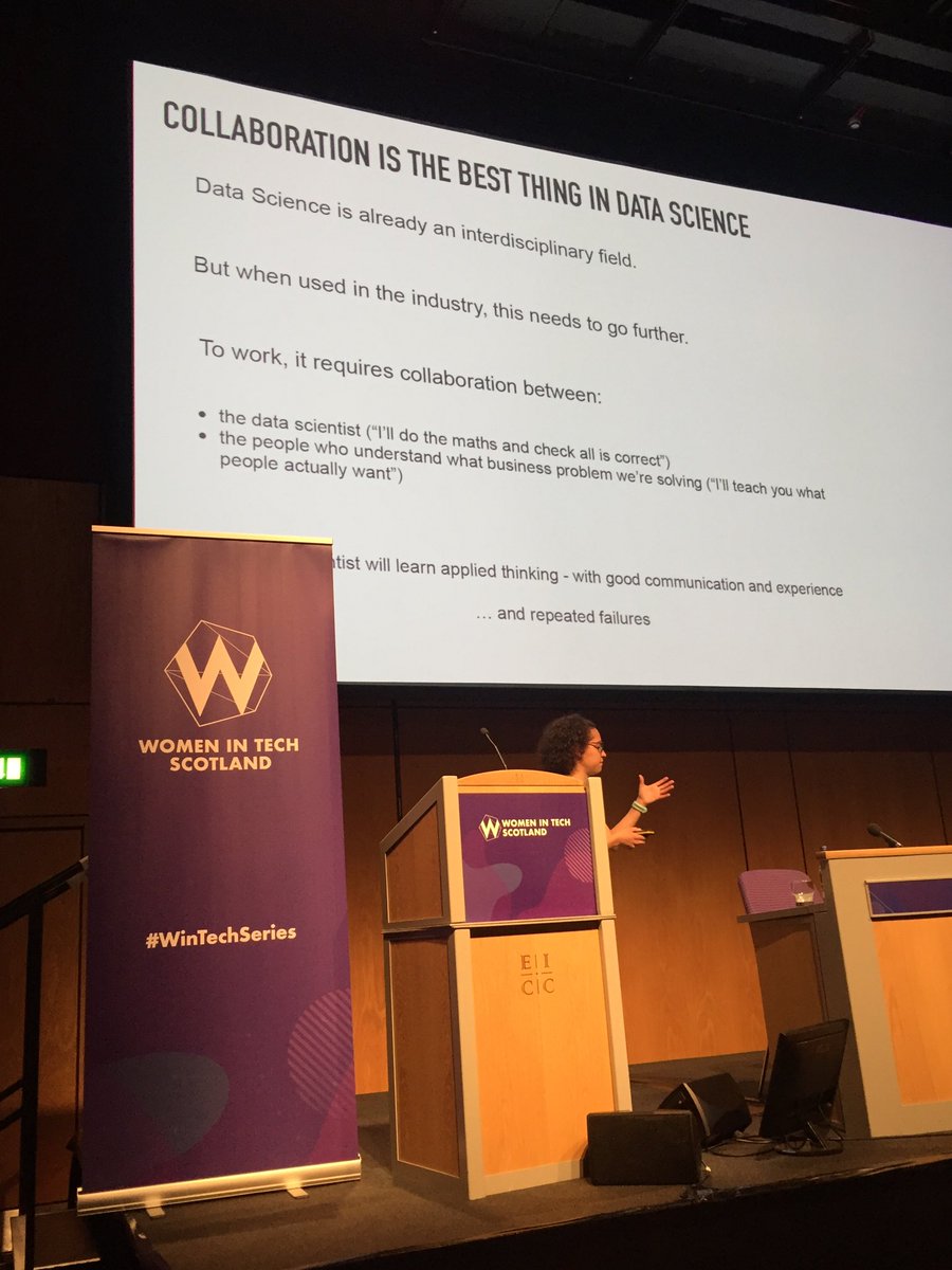 MaMChannel's tweet photo. Martina Puglise, Mallzee’s head of data science is promoting collaboration as the key to leverage data science.  It’s not just the data it is the collaboration with the business #wintechseries https://t.co/YPPE9cZgcP