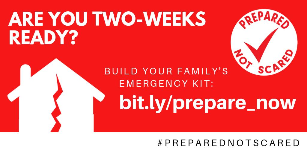 LaneCountyGov's tweet photo. It’s important to be two-weeks ready for a large natural disaster such as the #CascadiaEarthquake but it can be hard to know where to begin. Start by creating a space for supplies. #PreparedNotScared #NtlPrep 1/2 https://t.co/tGkUdqBErW