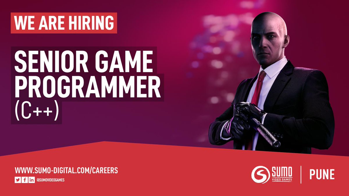 GameDevJobs_io's tweet image. RT @SumoVideoGames: We have a number of Senior Game Programmer (C++) positions open at #SumoIndia.

Want to come and work on some great console and PC projects?

Apply today:
jobs.lever.co/sumo-digital/0…

#GameJobs #CodeJobs