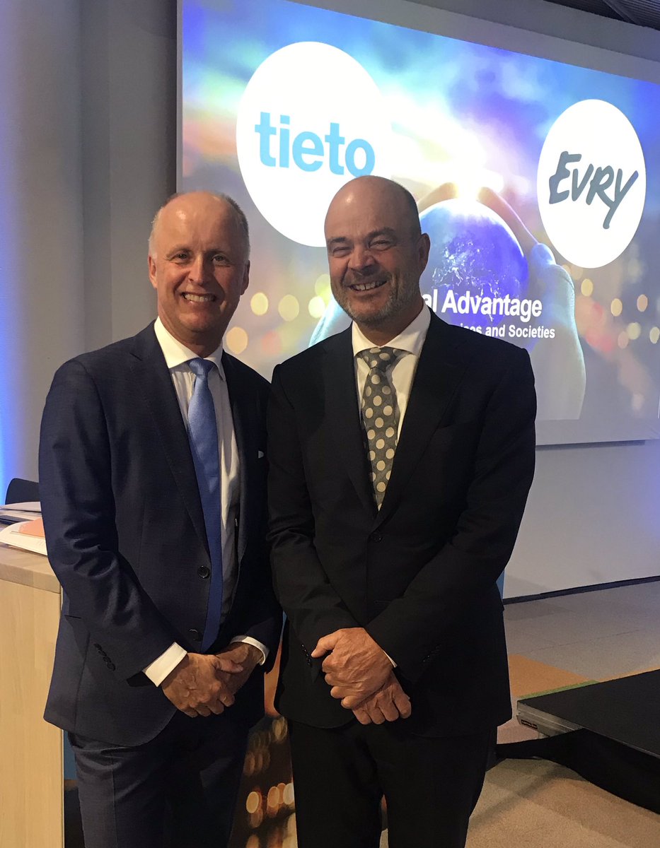 kalkio's tweet photo. Big milestone reached with shareholder approvals for #TietoEVRY joining forces. Enjoying this moment with our chairman Kurt Jofs. https://t.co/WIIhhQoMfV