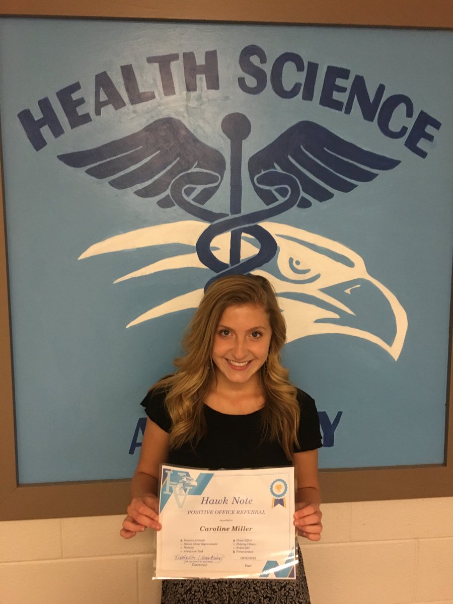 Help us celebrate Caroline Miller! She has been awarded a Hawk Note for having great effort, attitude and perseverance by Ms. Cutshaw. Thank you Caroline for helping us spread the good! ⁦@HVAPrincipal⁩ ⁦<a href="/hvaliberalarts/">HVA Liberal Arts</a>⁩ ⁦<a href="/STEM_HVA/">HVA STEM Academy</a>⁩ ⁦@BLPAatHVA⁩