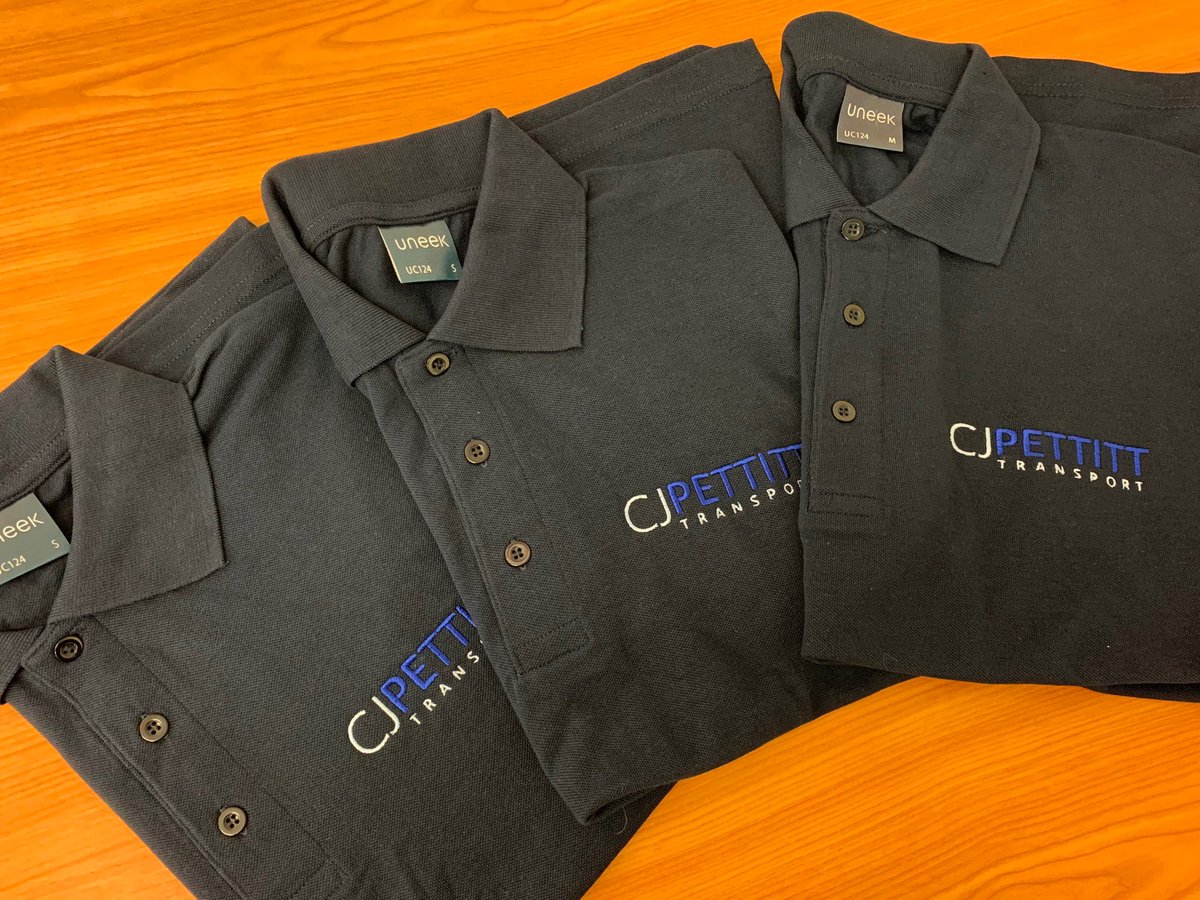 CJPteam's tweet photo. Thank you to Ice Branding Ltd for the new T- shirts! Looking good... #CJPteam #Transportation #heavyhaulage #tippingtrailers #daftrucks #logistics https://t.co/rNrtvo47DC