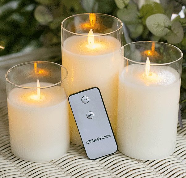 Our new, ultra-realistic, long-lasting LED candles can be re-used for all of your events! Guests won't be able to tell the difference, even up close... real glass cylinders, 5-hour timer and optional remote control available. Ask your salesperson for details!