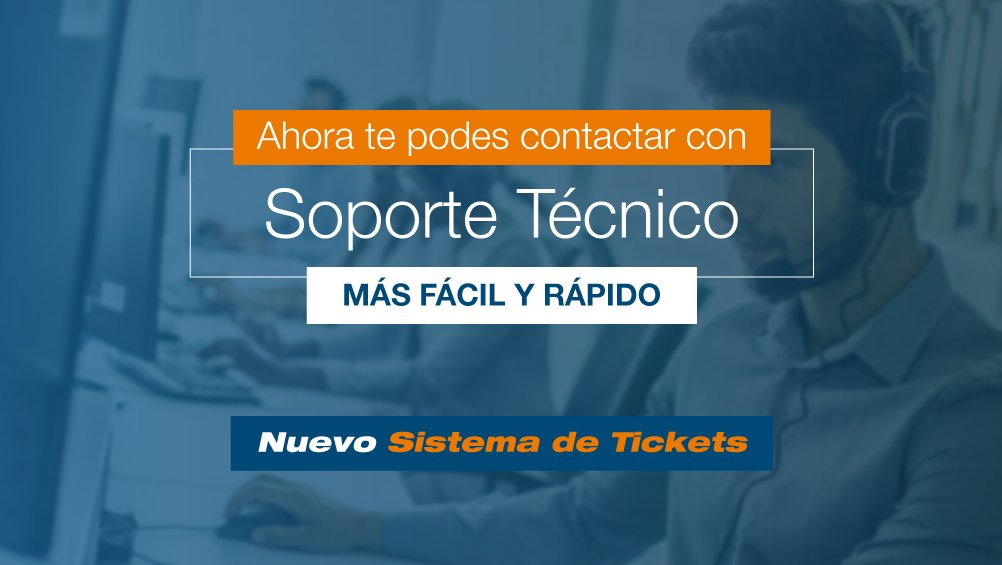 Ahora podés contactarte con Soporte Técnico, fácil y rápido con el nuevo sistema de tickets de #Radioset.

Mirá como usarlo 👉 ow.ly/nepm30pt3Pt