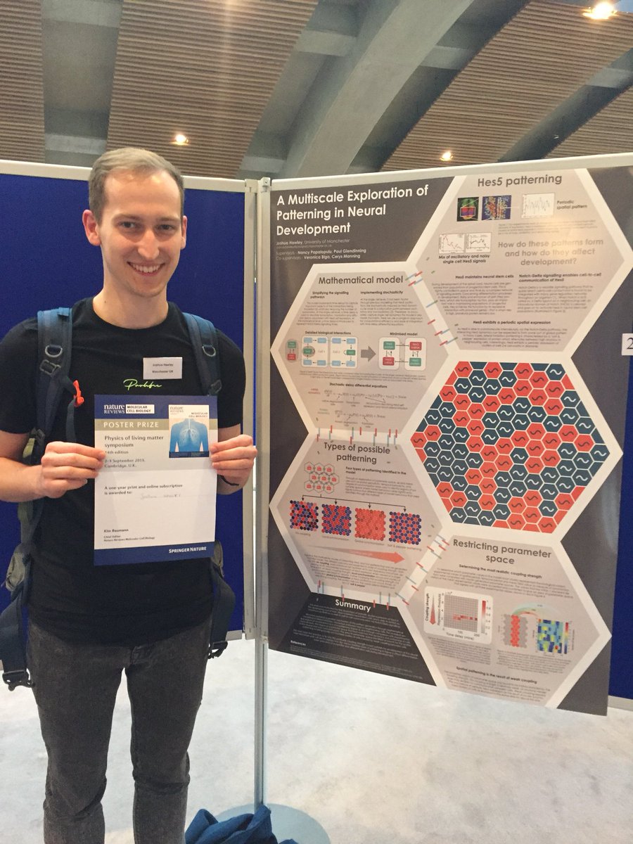 Veronica Biga (@bigaveronica) on Twitter photo Well done to Josh @SulphuricCheese <a href="/PapalopuluLab/">Papalopulu Lab</a> for winning the #plm14 poster prize! Big thank you to the organisers <a href="/TLM_Cambridge/">Theory of Living Matter Group</a> Well done to Josh @SulphuricCheese <a href="/PapalopuluLab/">Papalopulu Lab</a> for winning the #plm14 poster prize! Big thank you to the organisers <a href="/TLM_Cambridge/">Theory of Living Matter Group</a>