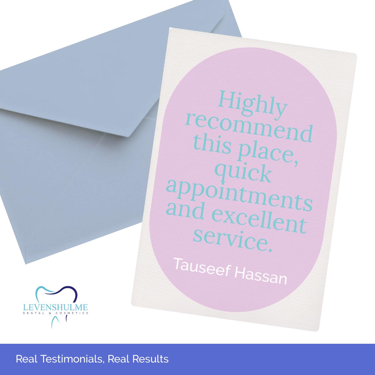 LevenshulmeDen2's tweet image. 🙏 Real Testimonials, Real Stories.

Check out Tauseef&apos;s recent review about our service and why you should also be experiencing dentistry like never before 👀
.
.
.
.
.
#cosmeticdentistry #review #dentistreview #TestimonialTuesday #Manchester #Stockport #Manchesterdentist
