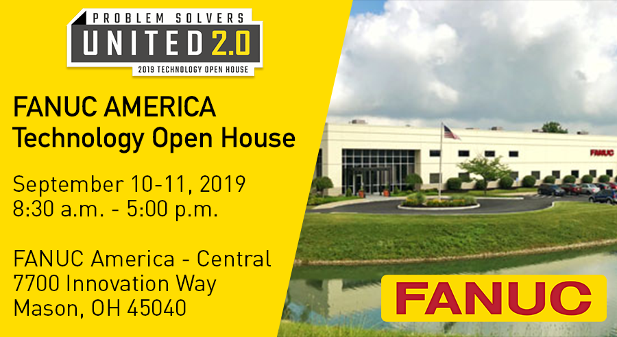 FANUCAmerica's tweet image. You&apos;re invited! Register today for next week&apos;s #FANUC Technology Open House located at our Mason, Ohio office. Follow the link for more info and registration: events.r20.constantcontact.com/register/event…

#robotics #cnc #automation #manufacturing #openhouse #mfg #tech #technology #engineering