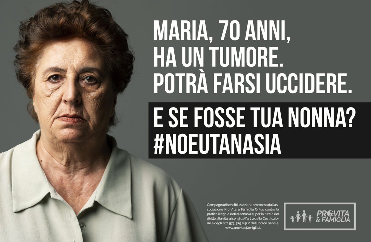 jacopocoghe's tweet photo. Vogliono spingerci a “scegliere” la morte di fronte alla sofferenza, anziché avere il diritto di vivere in una società che investe sulla persona e sulla cura.

La legalizzazione dell' eutanasia è una sconfitta per la società intera. 

Io scelgo la vita.

#NoEutanasia https://t.co/iJzuATb0ze