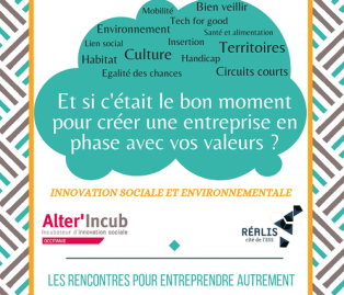 Vous avez une idée ou un projet répondant à des enjeux de société ? Candidatez au 4ème appel à projets d'Alter'Incub de @LesScopAURA . 
🧐Réunions d’infos à Grenoble le 05/09 à 17h @ScopPeniche 
Inscription openagenda.com/frenchtechinth…