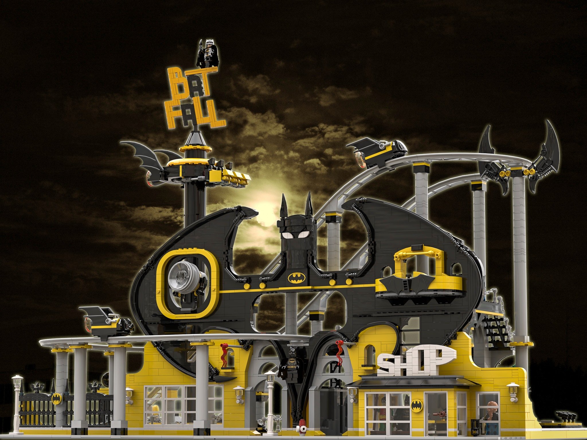 Beyond the Brick on X LEGO Batman Roller Coaster by Paoko Sanchez legobatman https t PyumZXVPKT X