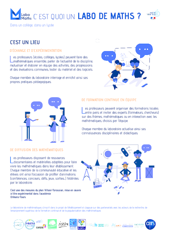 maths_ot's tweet photo. Envie d'échanger, d’expérimenter, de vous former ou encore de diffuser des mathématiques ? Ouvrez un #labomaths dans votre établissement ! Vous agrandirez ainsi la liste des 10 #LabosMaths de notre académie. Toutes les informations ici ➡️ https://t.co/xkUdA4MD7L
#planVT https://t.co/CrruStZoly