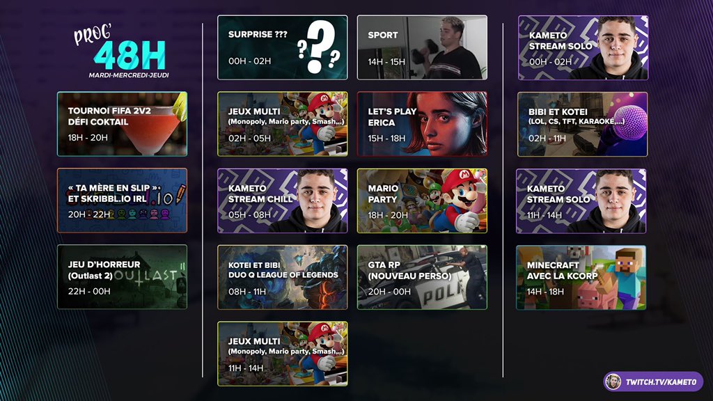 LA PROGRAMMATION DU MARATHON 🥵